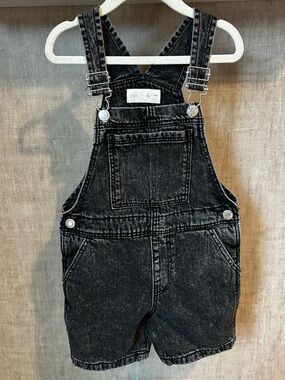 Zara Black Denim Overalls for Kids